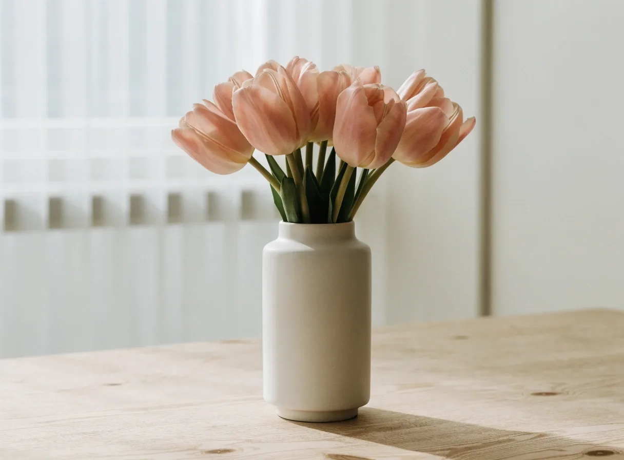 Single-variety tulips for a minimal taste